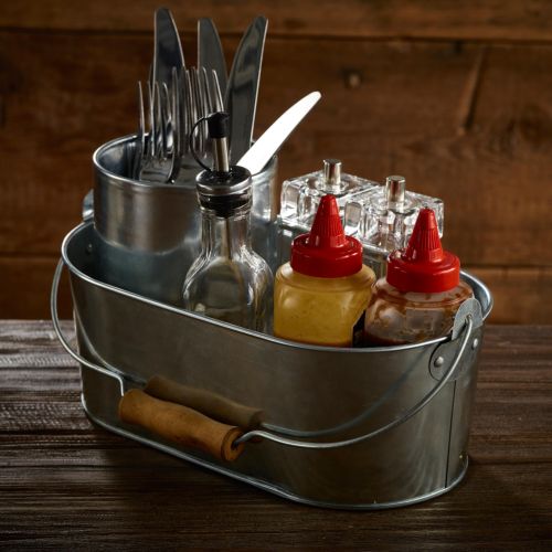 Stainless Steel Oval Caddy