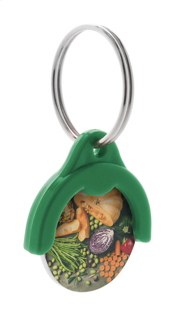 winkelwagenmuntje sleutelhanger  #2