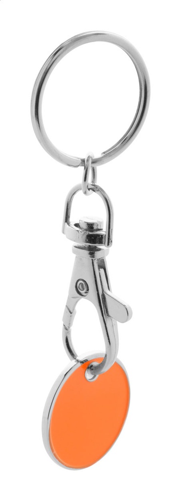 winkelwagenmuntje sleutelhanger #1