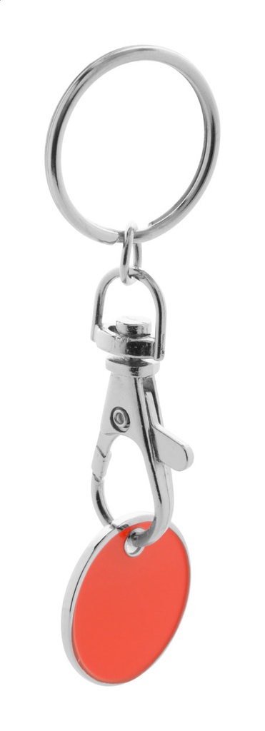 winkelwagenmuntje sleutelhanger #1