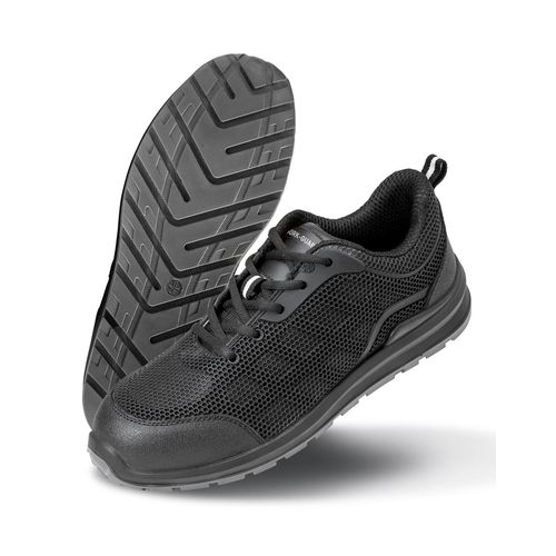 All Black Safety Trainer - size 3