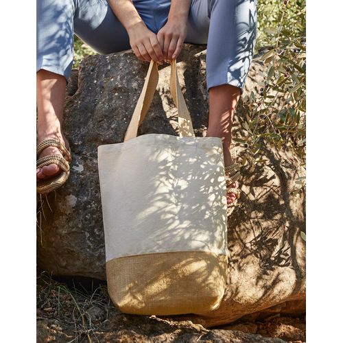 Jute Base Canvas Shopper