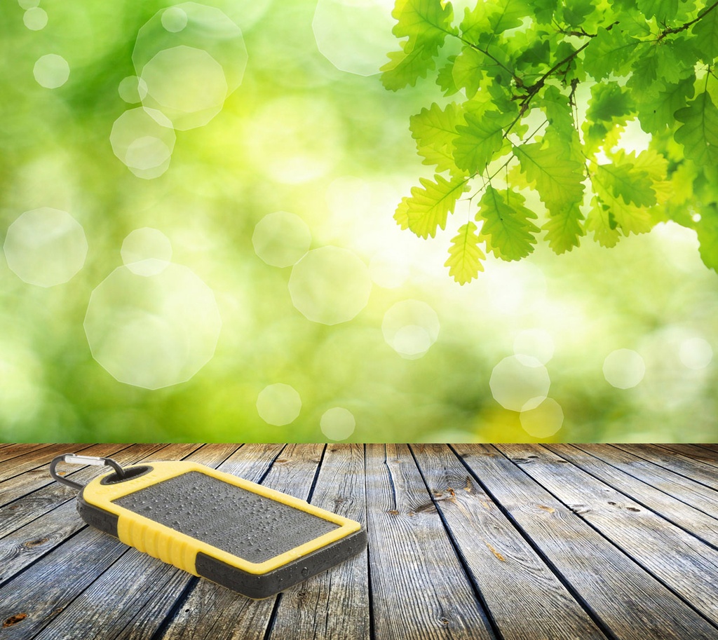 USB power bank met zonne energie lader #5