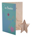 Kerstkaart, ster #1