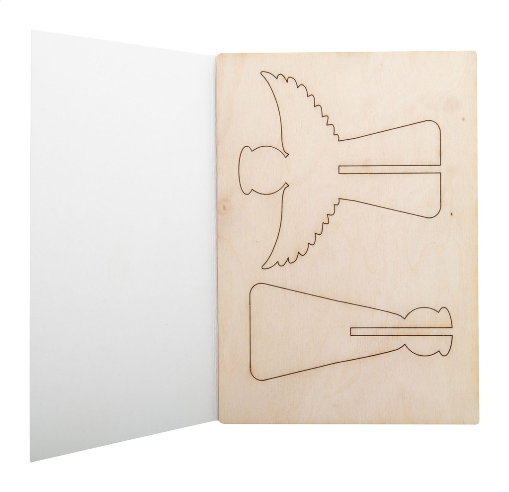 Kerstkaart, engel #3