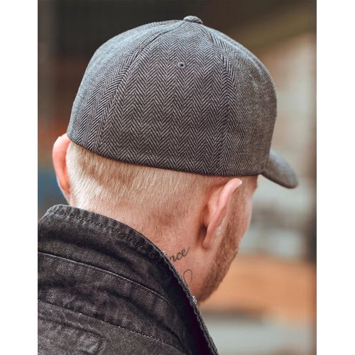 Heringbone Melange Cap