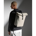 Matte PU Rolltop Backpack