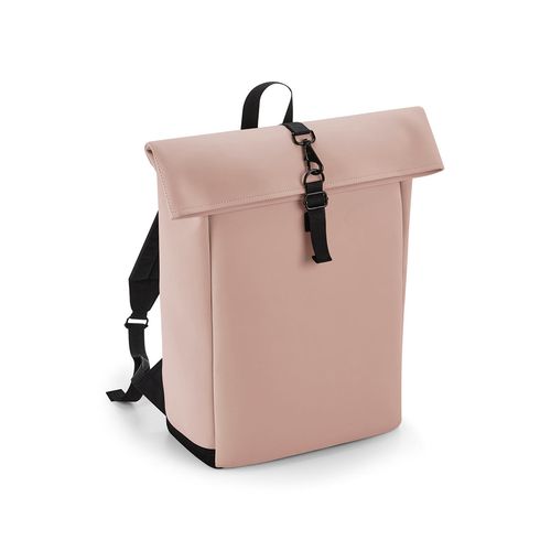 Matte PU Rolltop Backpack