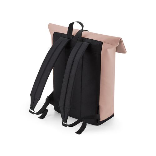 Matte PU Rolltop Backpack