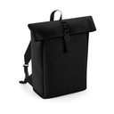 Matte PU Rolltop Backpack