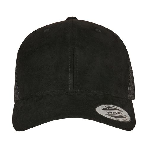 Suede Leather Trucker Cap