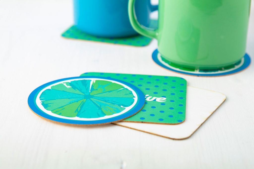 custom made papieren onderzetter, rond #3