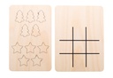 Kerst tic-tac-toe; ster & kerstboom #3