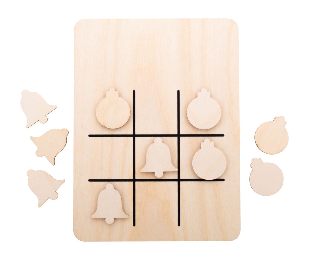 Kerst tic-tac-toe; kerstbal & kerstbel #2