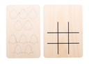 Kerst tic-tac-toe; kerstbal & kerstbel #3