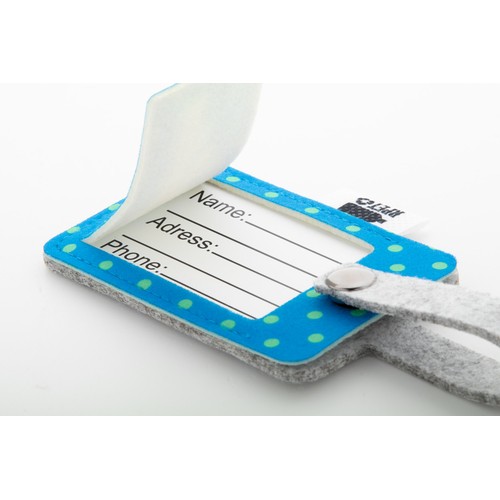 Custom rpet luggage tag CreaFelt Tag