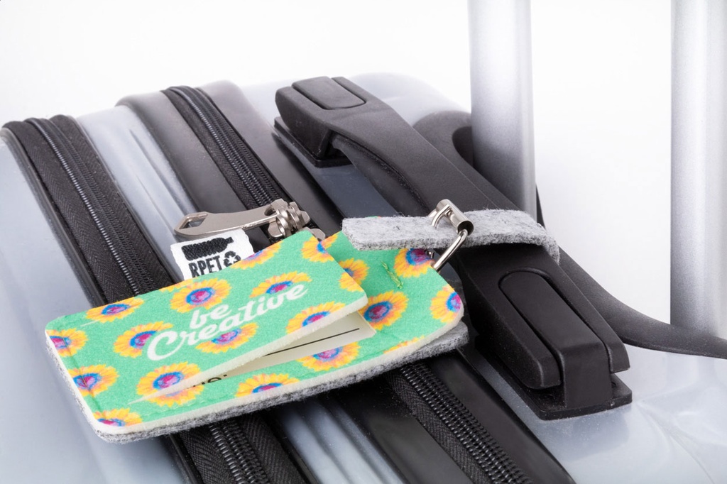 custom made RPET bagagelabel #8