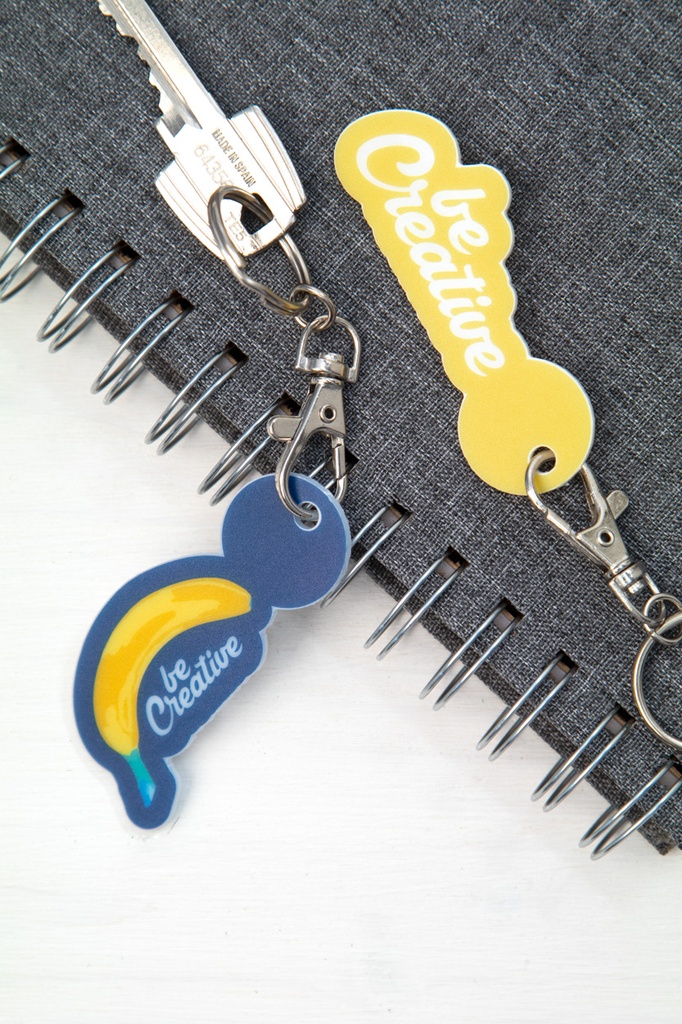 winkelwagenmuntje sleutelhanger #5