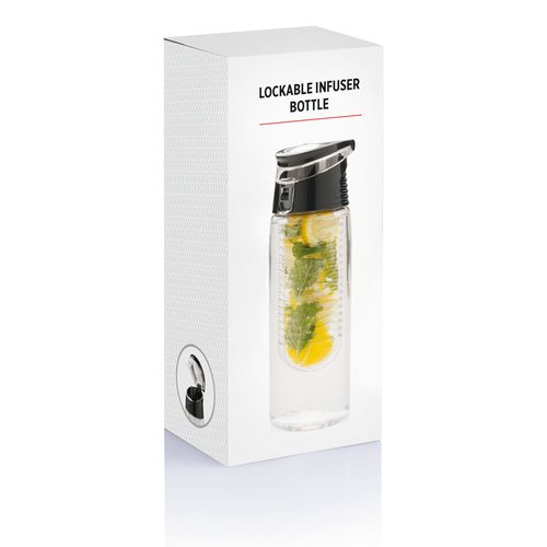 Lockable infuser bottle