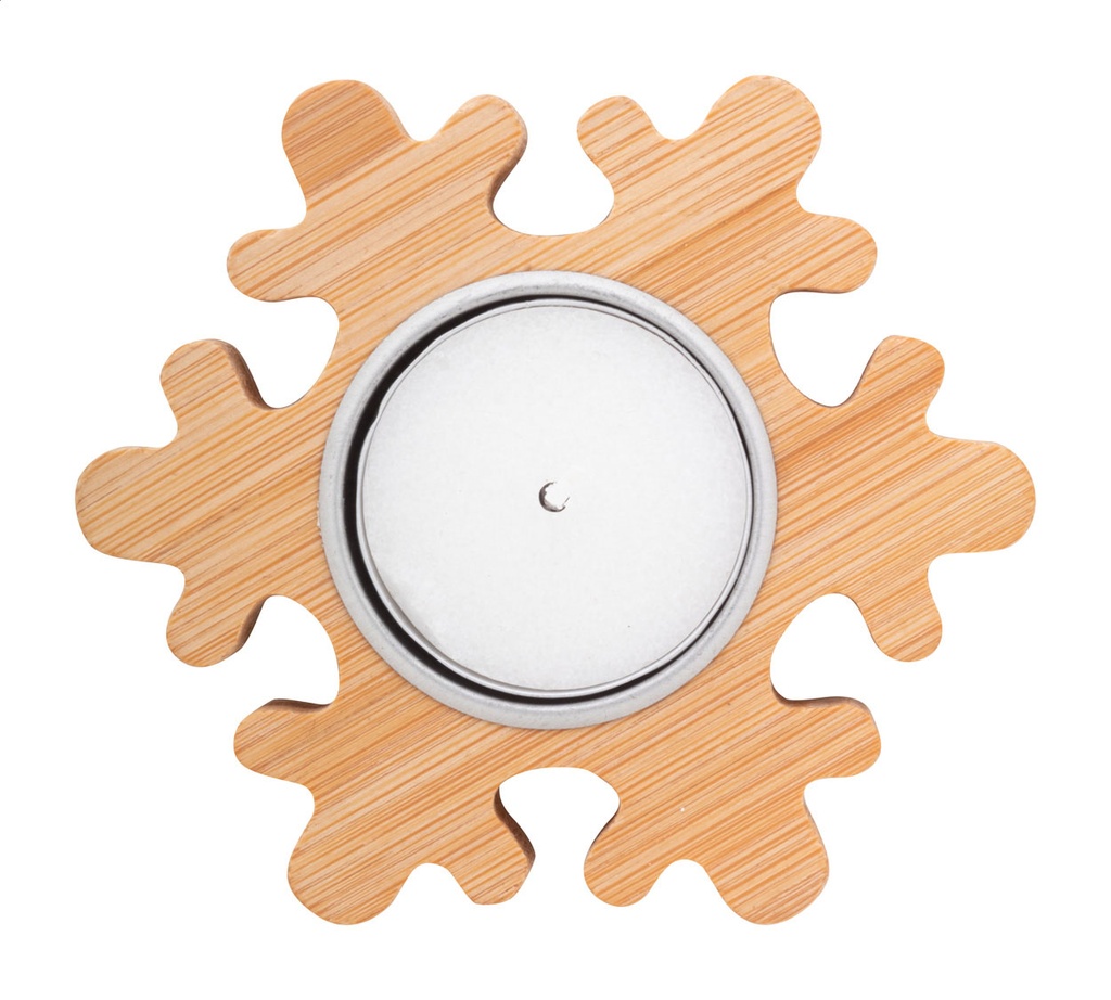 Kerst waxinelichthouder, sneeuwvlok #2