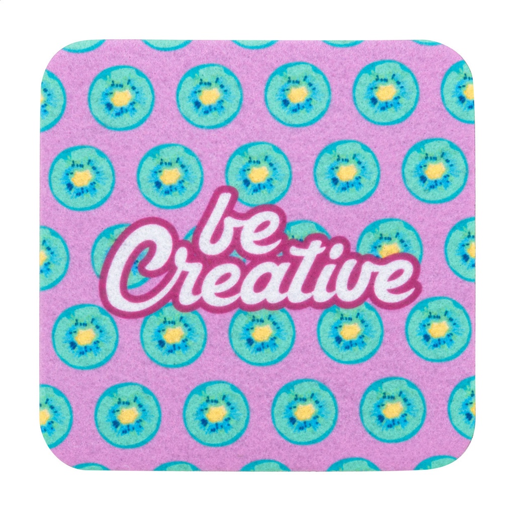 Custom made RPET-vilten onderzetter, cirkel #2