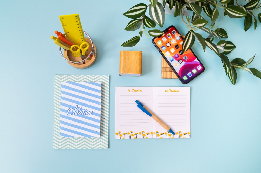 op maat gemaakt notitieboek van zaadpapier #8