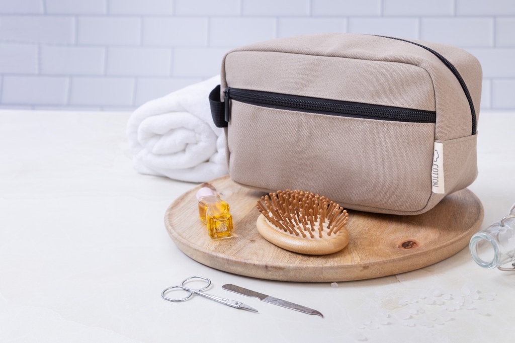 Make-up tas van gerecycled canvas #5