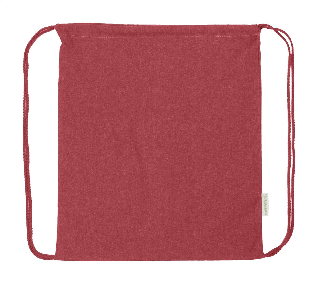 recycled katoenen trekkoord tas #4