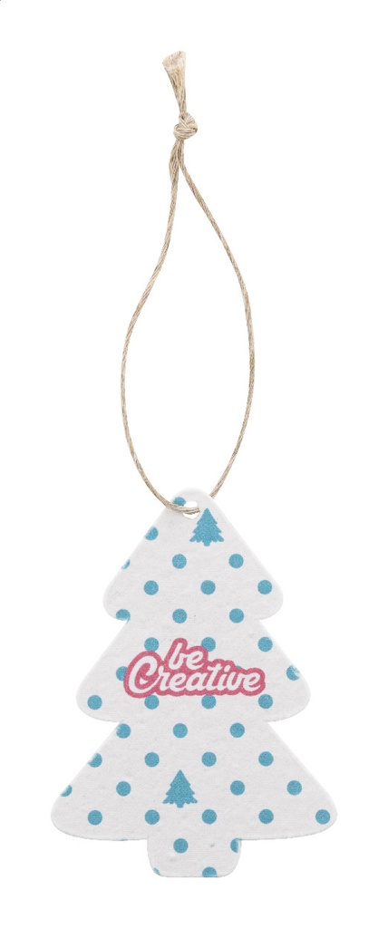 aangepast kerstboom ornament van zaadpapier, kerstboom #1