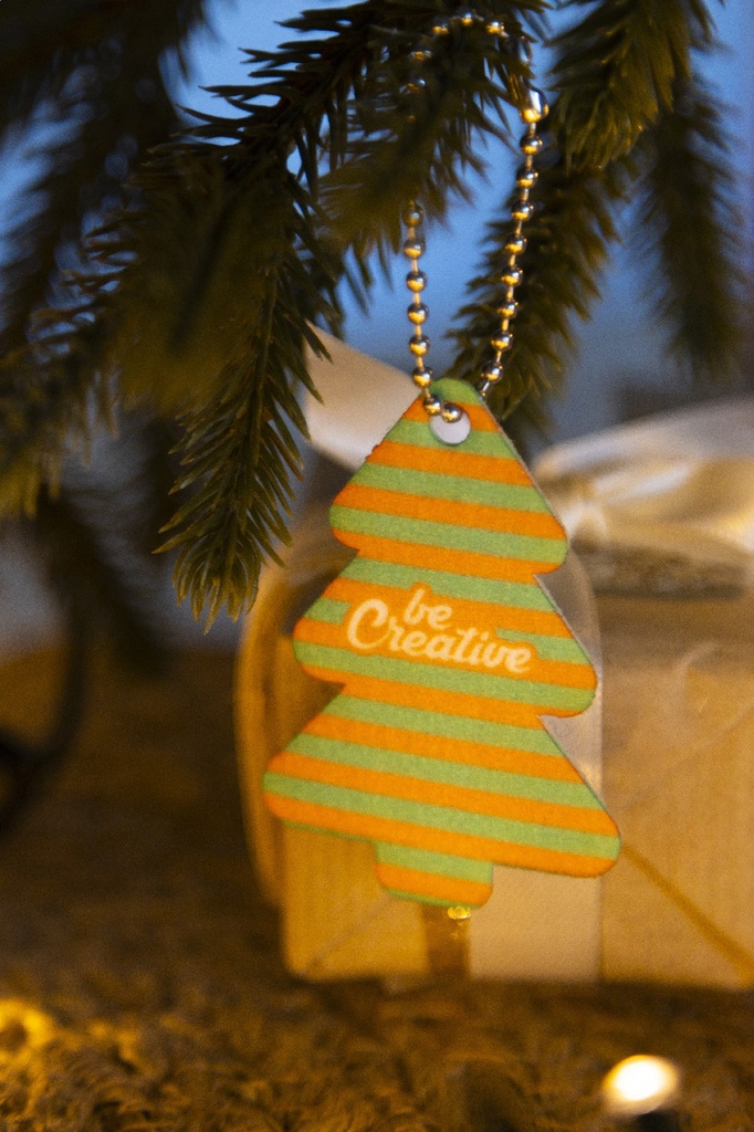 aangepaste kerstsleutelhanger, kerstboom #6