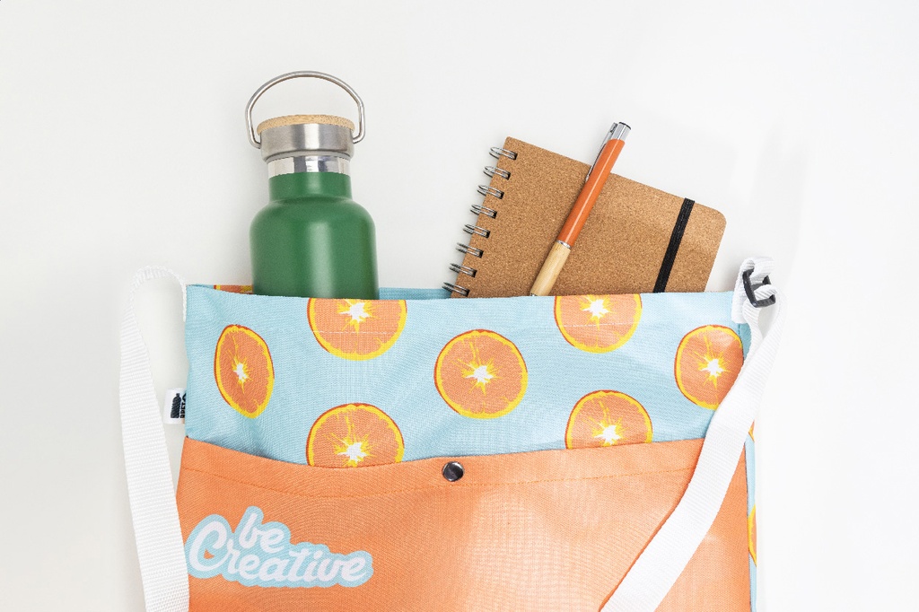 custom made RPET schoudertas #6