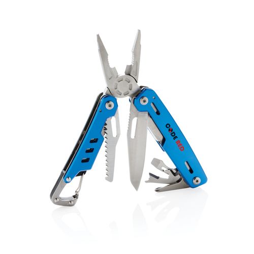 Solid multitool with carabiner