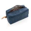 Canvas toiletry bag PVC free