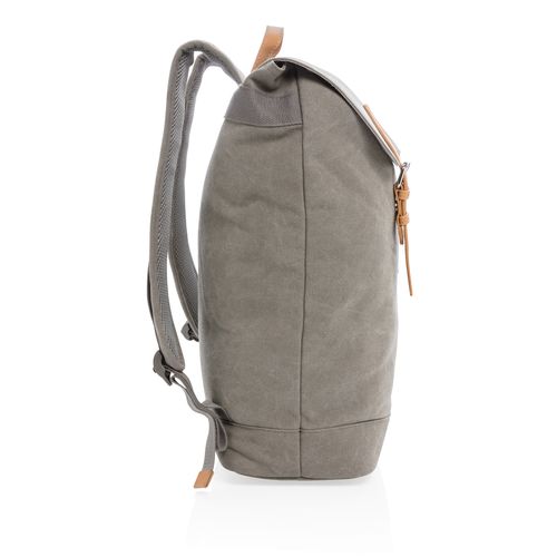 Canvas laptop backpack PVC free