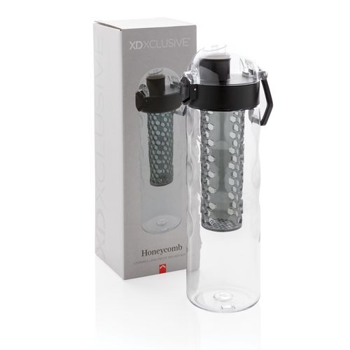 Honeycomb lockable leak proof infuser bottle