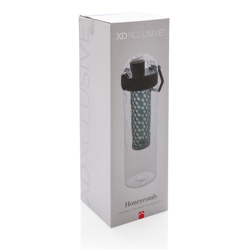 Honeycomb lockable leak proof infuser bottle