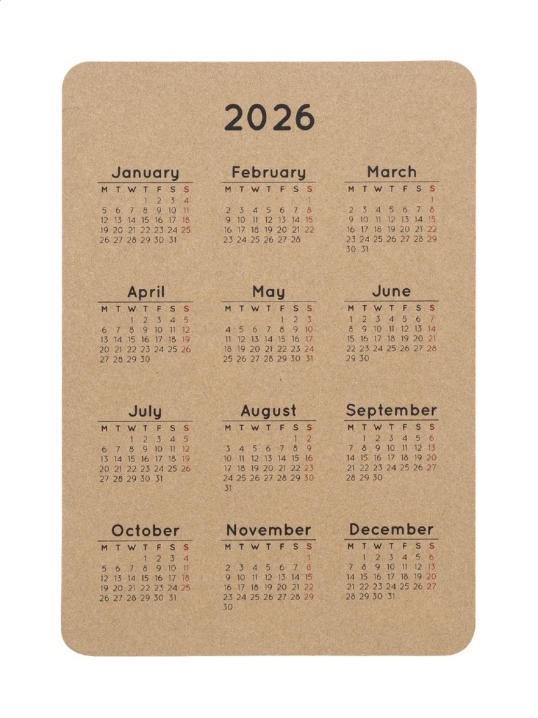 aangepaste zak kalender #3