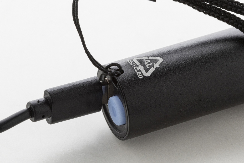 oplaadbare zaklamp van gerecycled aluminium #5