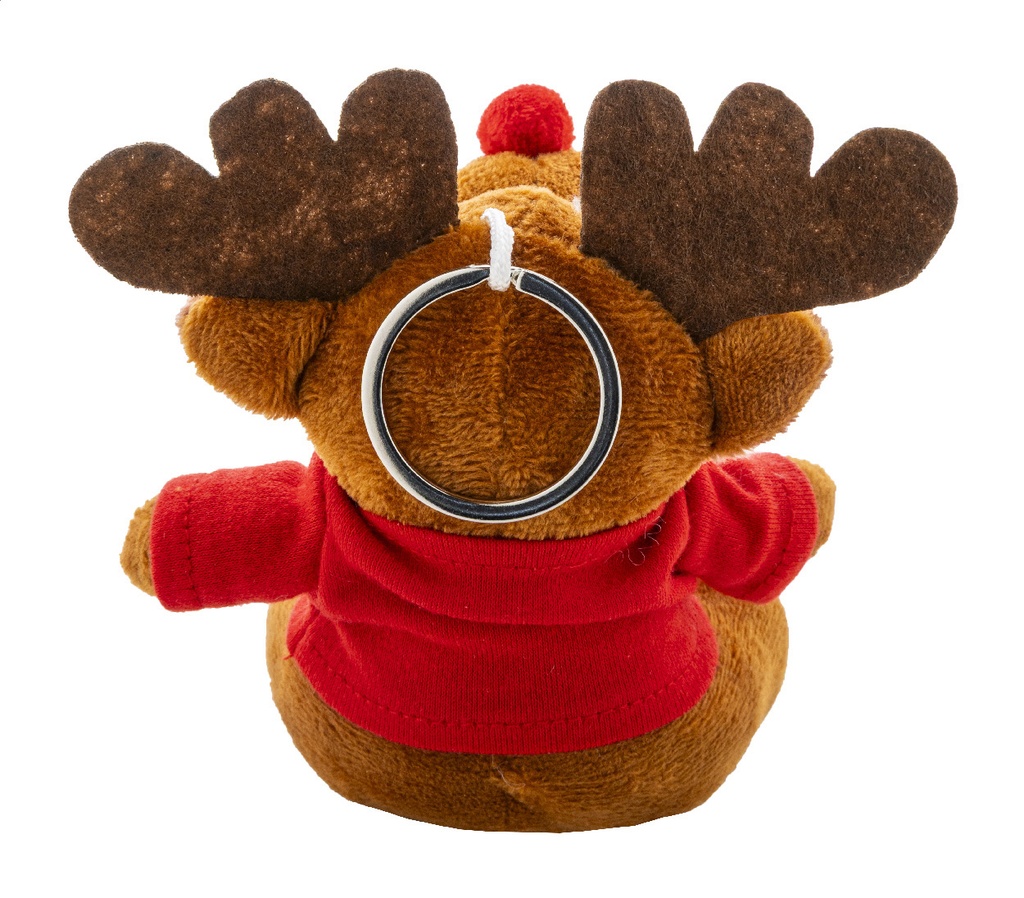 pluche kerst rendier sleutelhanger #7
