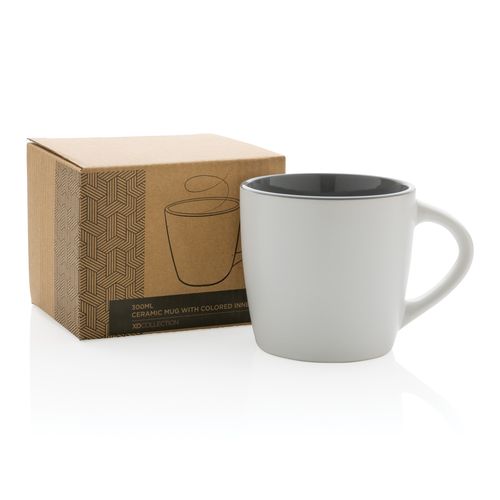 Ceramic mug with coloured inner 300ml