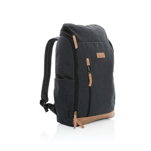 Impact AWARE™ 16 oz. recycled canvas 15" laptop backpack