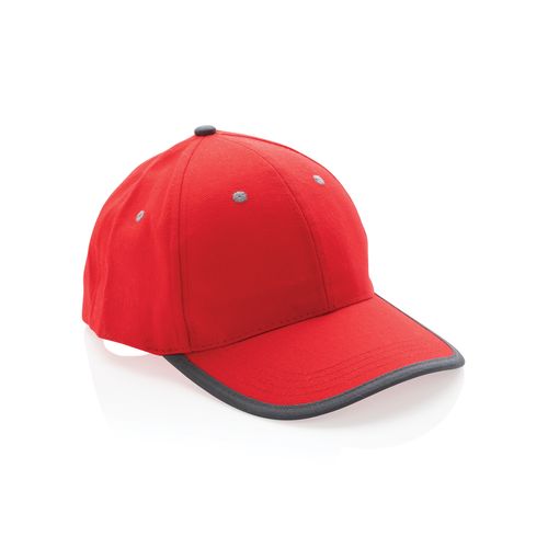 Impact AWARE™ Brushed rcotton 6 panel contrast cap 280gr