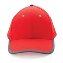 Impact AWARE™ Brushed rcotton 6 panel contrast cap 280gr