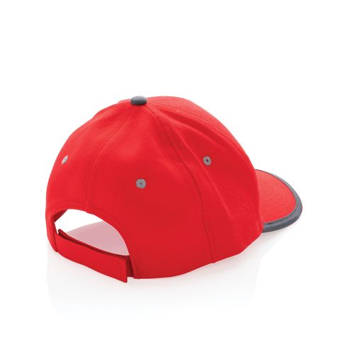 Impact AWARE™ Brushed rcotton 6 panel contrast cap 280gr