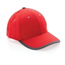 Impact AWARE™ Brushed rcotton 6 panel contrast cap 280gr