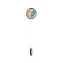 Pin Lapel Metal, Round, 15 mm