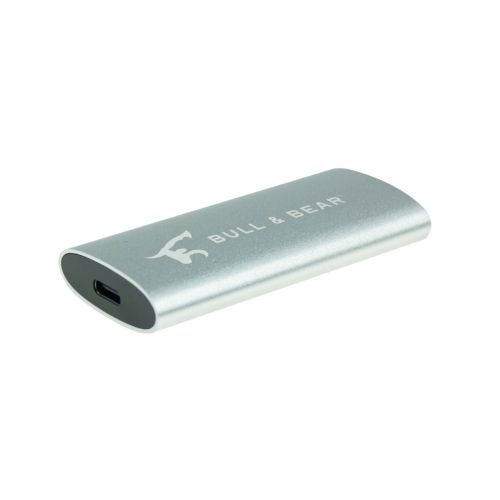 White Lake Compact External SSD Silver, 1TB