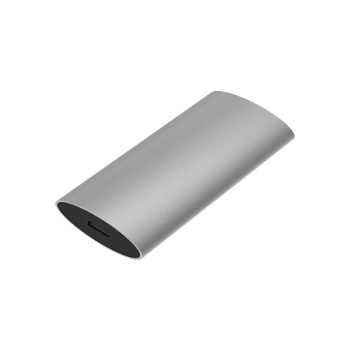 White Lake Compact External SSD Silver, 1TB