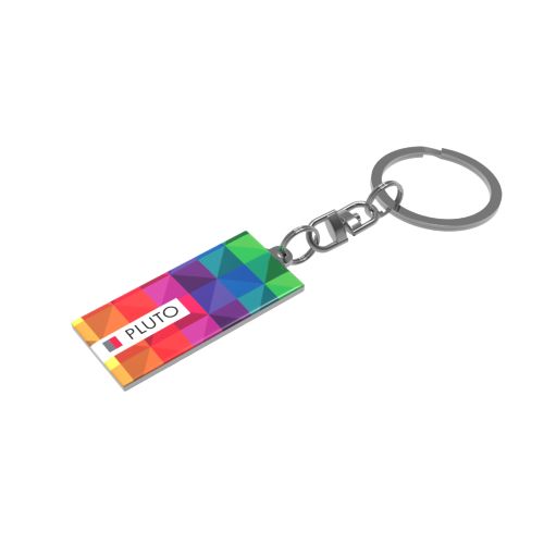 Key Ring Pluto Rectangular