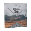 Horae Wall Clock Square 240 x 240 mm, Silver Clock Hands